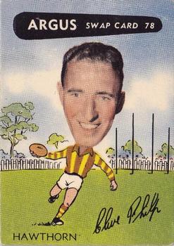 1954 Argus Football Swap Cards #78 Clive Philp Front